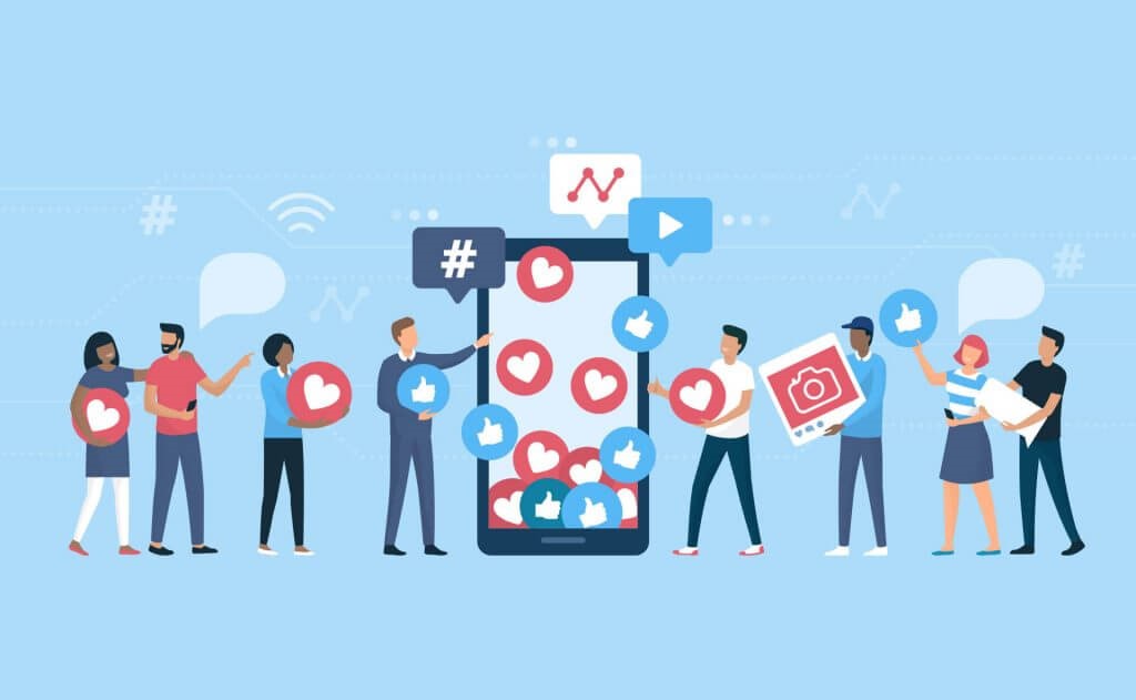 Verlinkung mit Social Media