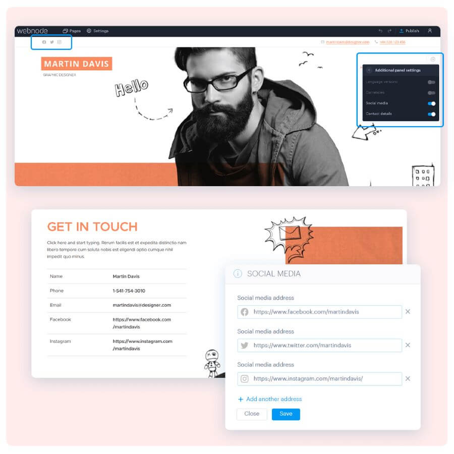Digital Nomad Portfolio Beispiel