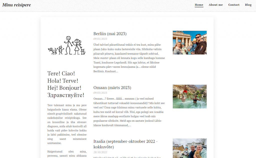 Reisblog Beispiel mit vielen Urlaubszielen