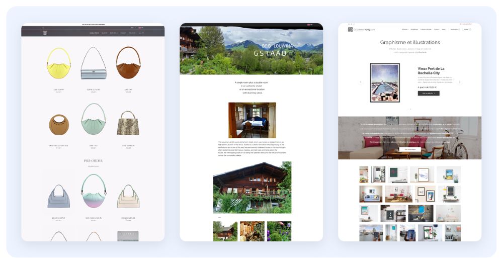 Erstaunliche Unternehmerwebsites, mit Webnode erstellt