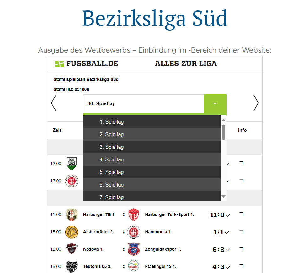 Spielergebnisse lassen sich gut disskutieren.