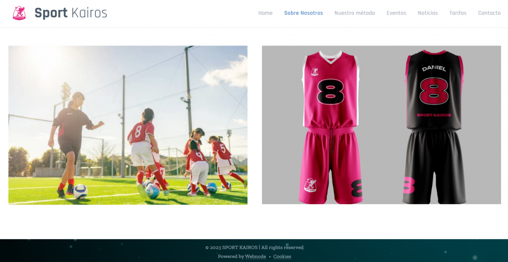 Über Uns Seite des Sport Club Kairos