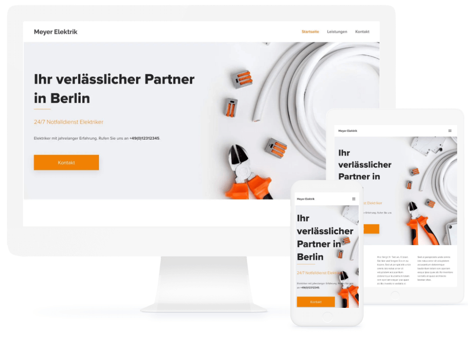 Buchungswebsite für Elektriker/-innen